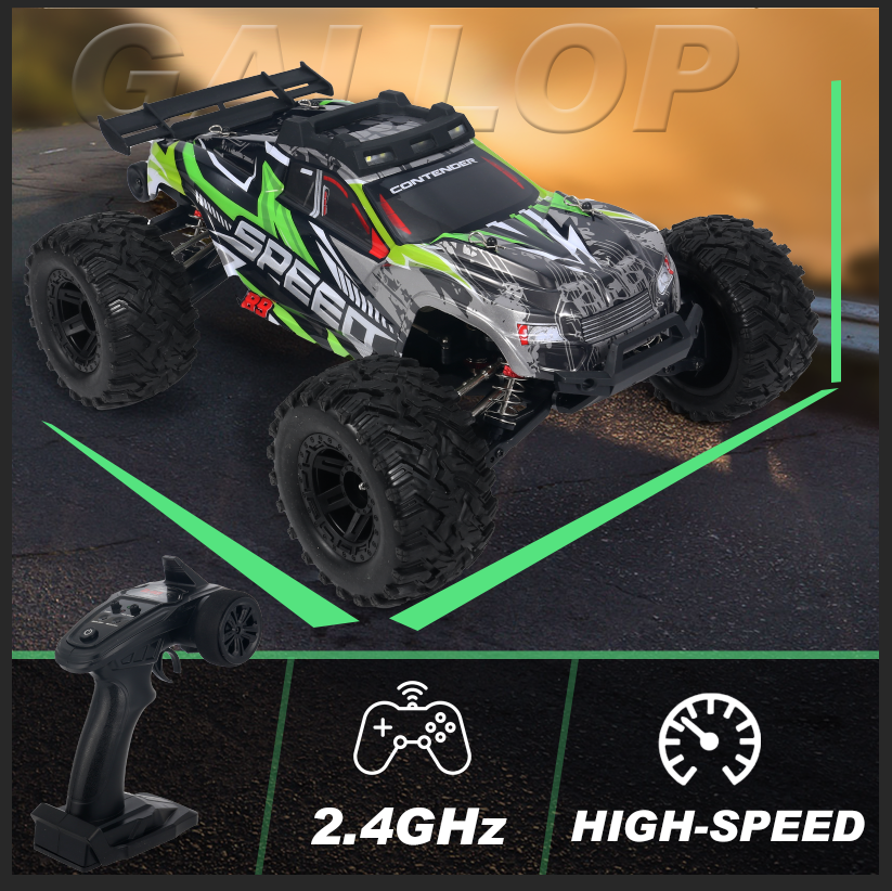 Rc Hobby Grade Cars - 1:10 Large Brush RC Car for