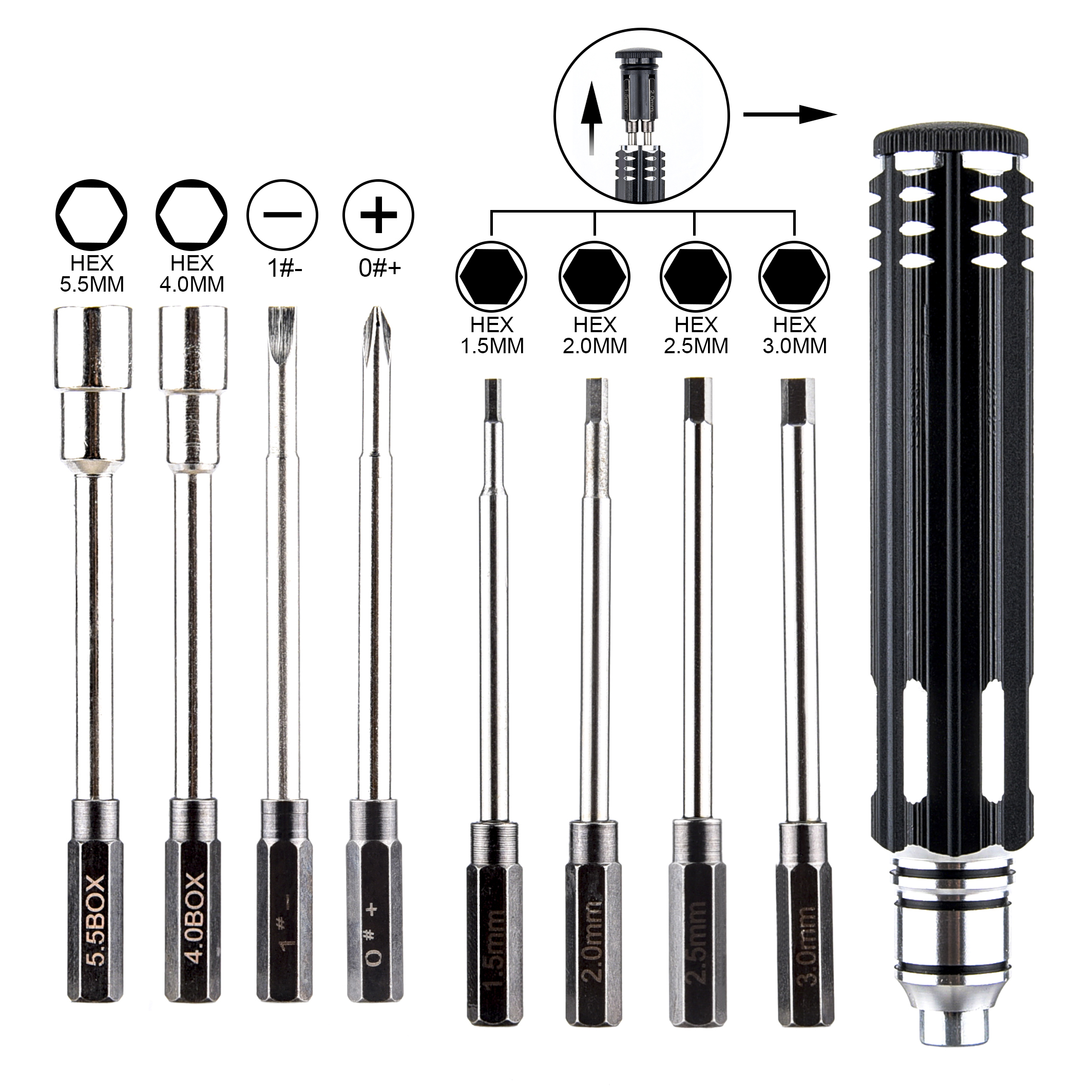 RC Tools Hex Screw Driver 1.5  – обзор и цена Hobby Queen Rc