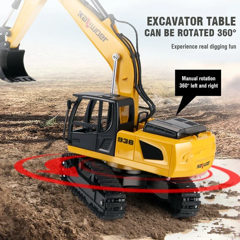 Huina Rc Excavator 1/24 9Ch Re – обзор и цена Yunshen Rc Hobby