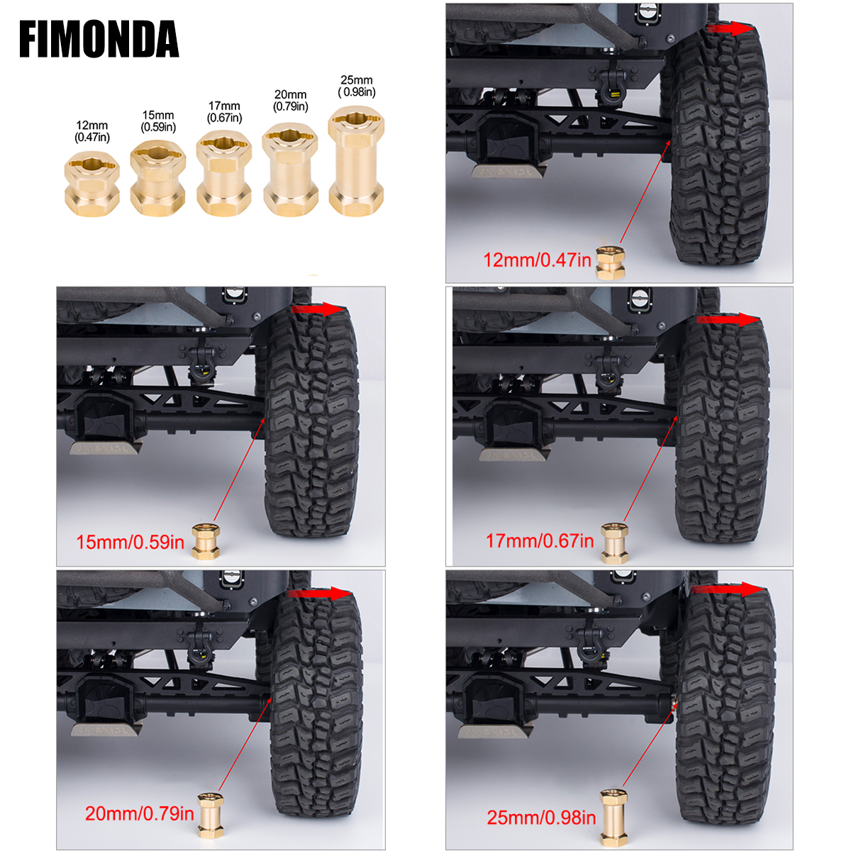 2 Colors - 4Pcs Heavy Duty Bra – обзор и цена Wheel Hex Adapter
