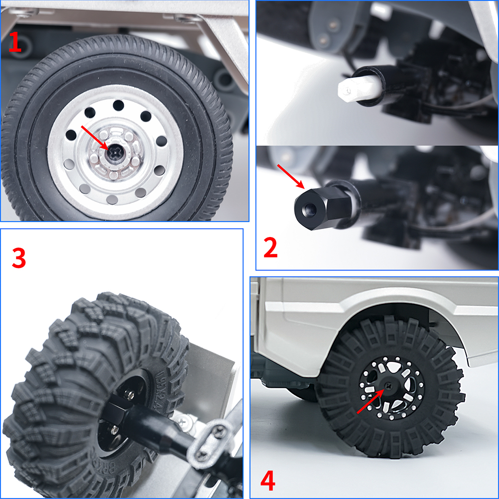 TRINOOD 4Pcs Aluminum Alloy 5m – обзор и цена Wheel Hex Adapter