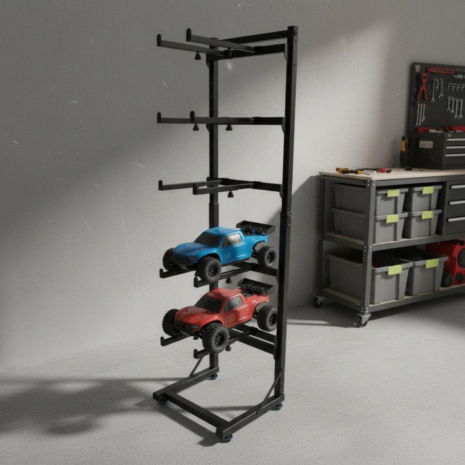 RC Car Display Rack Space Savi – обзор и цена Rc Hobby Garage