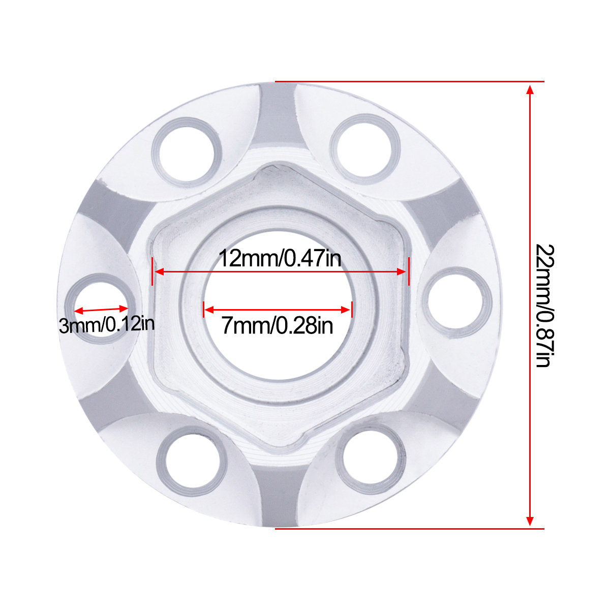 Aluminum Wheel Hex Hub 6/9/12/ – обзор и цена Wheel Hex Adapter